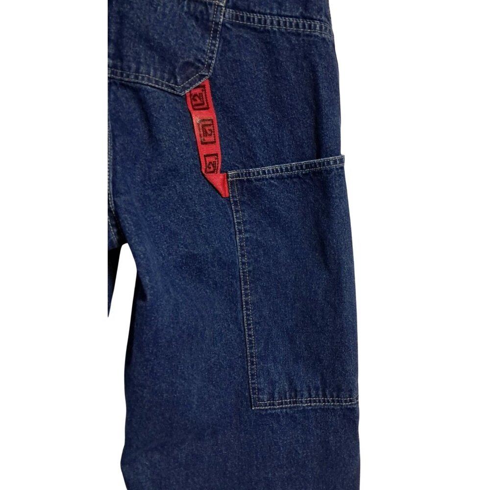 Levis L2 Jeans Mens W 28 Dark Wash Blue Denim Baggy Relaxed Fit - Picture 12 of 14